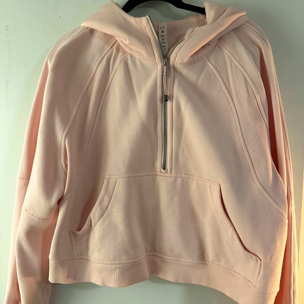 Lululemon Scuba Half Zip, Pink, XL